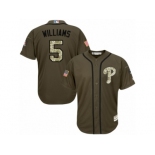Youth Majestic Philadelphia Phillies #5 Nick Williams Replica Green Salute to Service MLB Jersey Youth Majestic Philadelphia Phillies #5 Nick Williams Replica Green Salute to Service MLB Jersey