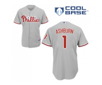 Youth Philadelphia Phillies #1 Richie Ashburn Grey Cool Base Stitched MLB Jersey