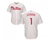 Youth Philadelphia Phillies #1 Richie Ashburn White(Red Strip) Cool Base Stitched MLB Jersey Youth Philadelphia Phillies #1 Richie Ashburn White(Red Strip) Cool Base Stitched MLB Jersey