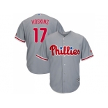 Youth Philadelphia Phillies #17 Rhys Hoskins Grey Cool Base Stitched MLB Jersey Youth Philadelphia Phillies #17 Rhys Hoskins Grey Cool Base Stitched MLB Jersey