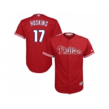 Youth Philadelphia Phillies #17 Rhys Hoskins Red Cool Base Stitched MLB Jersey Youth Philadelphia Phillies #17 Rhys Hoskins Red Cool Base Stitched MLB Jersey