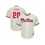 Youth Philadelphia Phillies #20 Mike Schmidt Cream Cool Base Stitched MLB Jersey Youth Philadelphia Phillies #20 Mike Schmidt Cream Cool Base Stitched MLB Jersey