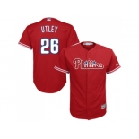 Youth Philadelphia Phillies #26 Chase Utley Red Cool Base Stitched MLB Jersey Youth Philadelphia Phillies #26 Chase Utley Red Cool Base Stitched MLB Jersey