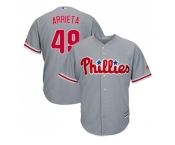 Youth Philadelphia Phillies #49 Jake Arrieta Grey Cool Base Stitched MLB Jersey Youth Philadelphia Phillies #49 Jake Arrieta Grey Cool Base Stitched MLB Jersey