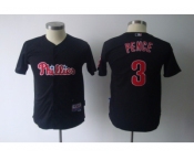 youth mlb philadelphia phillies #3 pence black youth mlb philadelphia phillies #3 pence black