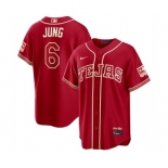 Women Texas Rangers #6 Josh Jung Red 2026 City Connect Stadium Stitched Baseball Jersey