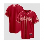 Women Texas Rangers Blank Red 2026 City Connect Stadium Stitched Baseball Jersey