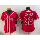 Youth Texas Rangers #32 Evan Carter Red 2026 City Connect Stadium Stitched Baseball Jersey Youth Texas Rangers #32 Evan Carter Red 2026 City Connect Stadium Stitched Baseball Jersey