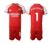 Men's Arsenal F.C #1 Aaron Ramsdale Red 2025 Home Soccer Jersey Suit