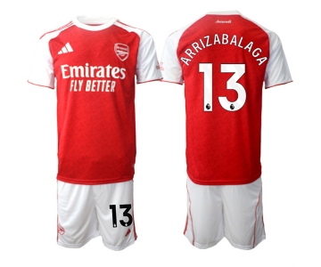 Men's Arsenal F.C #13 Kepa Arrizabalaga 2026 Red Home Soccer Jersey Suit