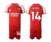 Men's Arsenal F.C #14 Reiss Nelson Red 2025 Home Soccer Jersey Suit