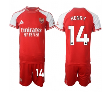 Men's Arsenal F.C #14 Reiss Nelson Red 2025 Home Soccer Jersey Suit
