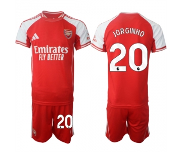 Men's Arsenal F.C #20 Jorginho Red 2025 Home Soccer Jersey Suit