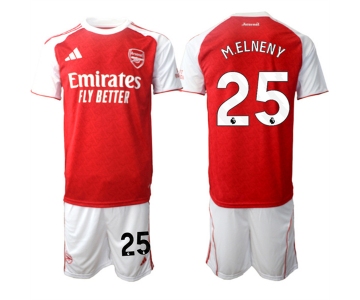 Men's Arsenal F.C #25 Mohamed Elneny 2026 Red Home Soccer Jersey Suit