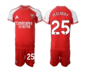 Men's Arsenal F.C #25 Mohamed Elneny Red 2025 Home Soccer Jersey Suit