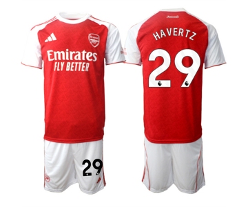 Men's Arsenal F.C #29 Kai Havertz 2026 Red Home Soccer Jersey Suit