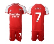 Men's Arsenal F.C #7 Bukayo Saka Red 2025 Home Soccer Jersey Suit