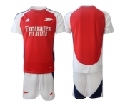 Men's Arsenal F.C Blank 2024 Red Home Soccer Jersey Suit