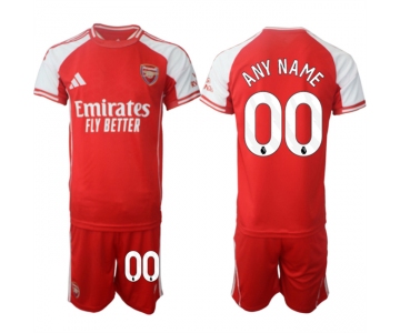 Men's Arsenal F.C Custom Red 2025 Home Soccer Jersey Suit