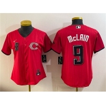 Women's Cincinnati Reds #9 Matt McLain Red 2026 City Connect Stadium Stitched Baseball Jersey