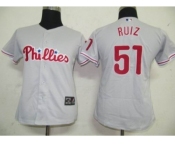 MLB Women Jerseys Philadephia Phillis #51 Ruiz Grey MLB Women Jerseys Philadephia Phillis #51 Ruiz Grey