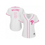 Women Majestic Philadelphia Phillies #5 Nick Williams Authentic White Fashion Cool Base MLB Jersey Women Majestic Philadelphia Phillies #5 Nick Williams Authentic White Fashion Cool Base MLB Jersey