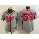 Women's Philadelphia Phillies #59 Jhoan Duran Gray 2026 Field of Dreams Stadium Stitched Baseball Jersey