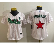 Women's Philadelphia Phillies Phanatic White Green Stitched Baseball Jersey