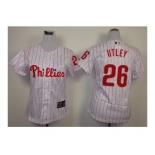 women mlb jerseys philadelphia phillies #26 utley white(red strip) women mlb jerseys philadelphia phillies #26 utley white(red strip)