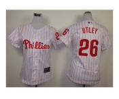 women mlb jerseys philadelphia phillies #26 utley white(red strip) women mlb jerseys philadelphia phillies #26 utley white(red strip)