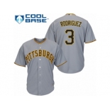 Youth Majestic Pittsburgh Pirates #3 Sean Rodriguez Authentic Grey Road Cool Base MLB Jersey Youth Majestic Pittsburgh Pirates #3 Sean Rodriguez Authentic Grey Road Cool Base MLB Jersey