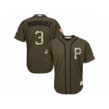 Youth Majestic Pittsburgh Pirates #3 Sean Rodriguez Replica Green Salute to Service MLB Jersey Youth Majestic Pittsburgh Pirates #3 Sean Rodriguez Replica Green Salute to Service MLB Jersey
