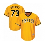 Youth Majestic Pittsburgh Pirates #73 Felipe Vazquez Authentic Gold Alternate Cool Base MLB Jersey Youth Majestic Pittsburgh Pirates #73 Felipe Vazquez Authentic Gold Alternate Cool Base MLB Jersey