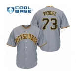 Youth Majestic Pittsburgh Pirates #73 Felipe Vazquez Authentic Grey Road Cool Base MLB Jersey Youth Majestic Pittsburgh Pirates #73 Felipe Vazquez Authentic Grey Road Cool Base MLB Jersey