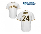 Youth Pittsburgh Pirates #24 Barry Bonds White Cool Base Stitched MLB Jersey Youth Pittsburgh Pirates #24 Barry Bonds White Cool Base Stitched MLB Jersey