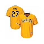 Youth Pittsburgh Pirates #27 Jung-ho Kang Gold Cool Base Stitched MLB Jersey Youth Pittsburgh Pirates #27 Jung-ho Kang Gold Cool Base Stitched MLB Jersey