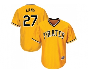 Youth Pittsburgh Pirates #27 Jung-ho Kang Gold Cool Base Stitched MLB Jersey
