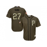 Youth Pittsburgh Pirates #27 Jung-ho Kang Green Salute to Service Stitched MLB Jersey Youth Pittsburgh Pirates #27 Jung-ho Kang Green Salute to Service Stitched MLB Jersey