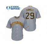Youth Pittsburgh Pirates #29 Francisco Cervelli Grey Cool Base Stitched MLB Jersey Youth Pittsburgh Pirates #29 Francisco Cervelli Grey Cool Base Stitched MLB Jersey