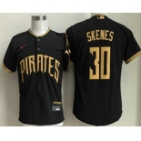 Youth Pittsburgh Pirates #30 Paul Skenes Black 2026 City Connect Stadium Jersey