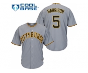 Youth Pittsburgh Pirates #5 Josh Harrison Grey Cool Base Stitched MLB Jersey Youth Pittsburgh Pirates #5 Josh Harrison Grey Cool Base Stitched MLB Jersey