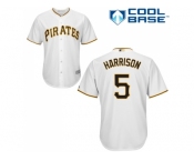 Youth Pittsburgh Pirates #5 Josh Harrison White Cool Base Stitched MLB Jersey Youth Pittsburgh Pirates #5 Josh Harrison White Cool Base Stitched MLB Jersey