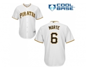 Youth Pittsburgh Pirates #6 Starling Marte White Cool Base Stitched MLB Jersey Youth Pittsburgh Pirates #6 Starling Marte White Cool Base Stitched MLB Jersey