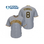 Youth Pittsburgh Pirates #8 Willie Stargell Grey Cool Base Stitched MLB Jersey Youth Pittsburgh Pirates #8 Willie Stargell Grey Cool Base Stitched MLB Jersey