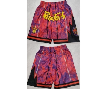 Men's Toronto Raptors Red Mitchell&Ness Shorts (Run Small)