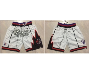 Toronto Raptors White Throwback Short