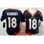 Nike Denver Broncos Custom Blue Toddlers Jersey