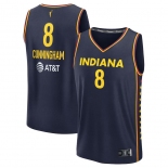 Men's Indiana Fever #8 Sophie Cunningham Navy Stitched Basketball Jersey Men's Indiana Fever #8 Sophie Cunningham Navy Stitched Basketball Jersey
