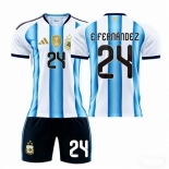 2026 FIFA World Cup Argentina Soccer Home Jersey #24 Enzo Fernandez 2026 FIFA World Cup Argentina Soccer Home Jersey #24 Enzo Fernandez