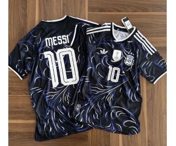 Men's Adidas Argentina #10 Messi 2026 World Cup Away FIFA jersey